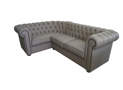 Ecksofa Chesterfield Polster Sofa Eckgarnitur Polster Sitze Ecke Sofas 